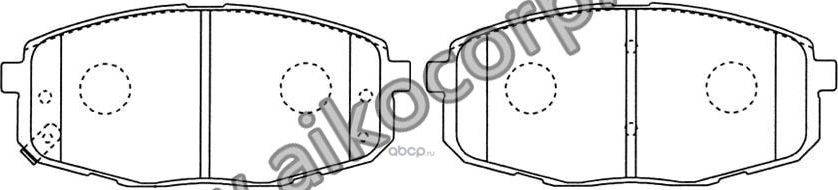 Колодки тормозные (Aiko). Артикул PF0373