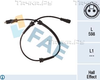 Датчик ABS FAE передний для Renault Vel Satis I 2002-2009. Артикул 78280
