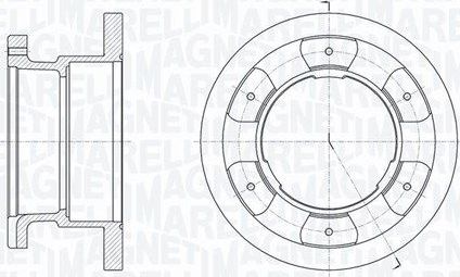Тормозной диск Magneti Marelli задний для IVECO Daily III 1999-2006. Артикул 361302040263