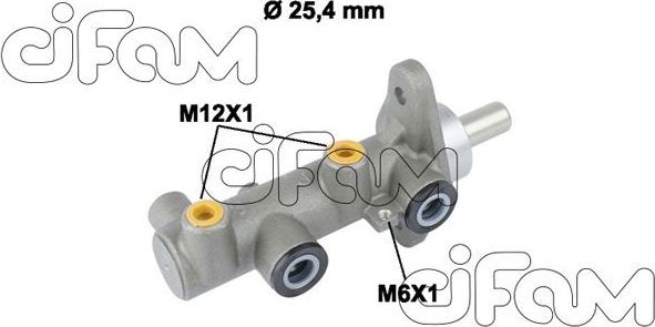 Тормозной цилиндр главный Cifam (алюминий). Артикул 202-818