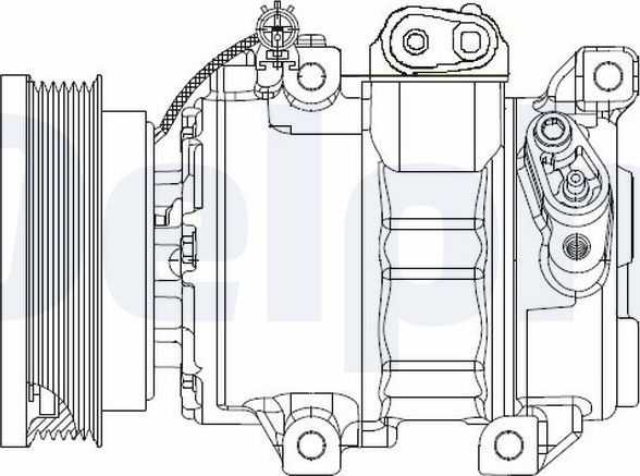 Компрессор кондиционера Delphi. Артикул CS20343