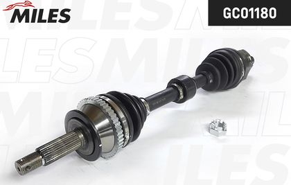 Полуось (привод в сборе, приводной вал) Miles передняя левая для Kia Magentis I 2001-2001. Артикул GC01180