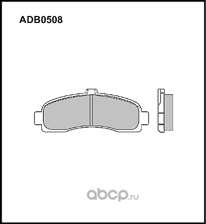 Колодки тормозные (Allied Nippon). Артикул ADB0508