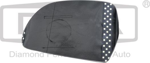 Зеркальное стекло бокового зеркала DPA. Артикул 88570861302