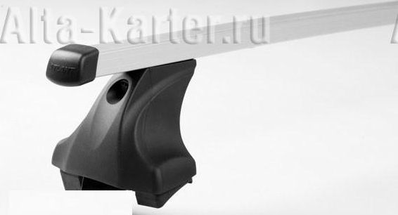 Багажник на интегрированные рейлинги Атлант для Mitsubishi Outlander III 2012-2021 (Прямоугольные дуги). Артикул 7149+7002+8726