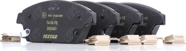 Тормозные колодки Textar Q+. Артикул 2503401