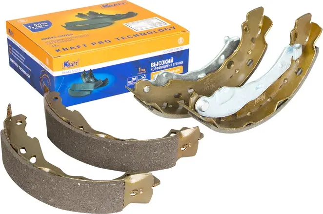 Колодки тормозные RENAULT LOGAN/SANDERO 98- барабаные 203mm (Kraft). Артикул KT091500