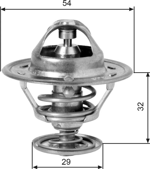 Термостат Gates для Nissan Terrano I 1989-1996. Артикул TH10981G1