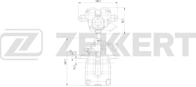 Тормозной суппорт Zekkert (алюминий). Артикул BS-8362