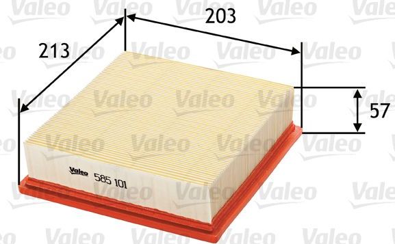 Воздушный фильтр Valeo. Артикул 585101