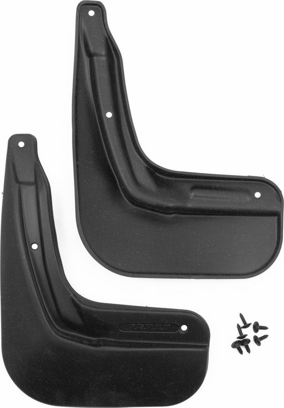 Брызговики Frosch (в пакете) задняя пара для Renault Duster II 2021-2026 с расширителями арок. Артикул NLF.41.45.E13