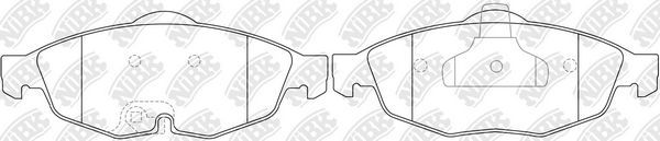 Тормозные колодки NiBK передние для Chrysler Sebring II 2001-2007. Артикул PN0320