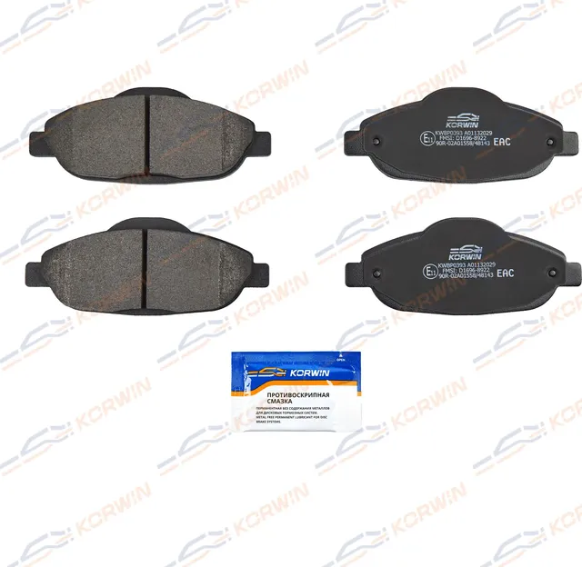 Колодки тормозные перед. Peugeot 308 I 07-14/3008 09-/408 10-/4008 12 (Korwin). Артикул KWBP0393
