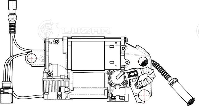 Компрессор пневмоподвески Luzar. Артикул LAS 1804