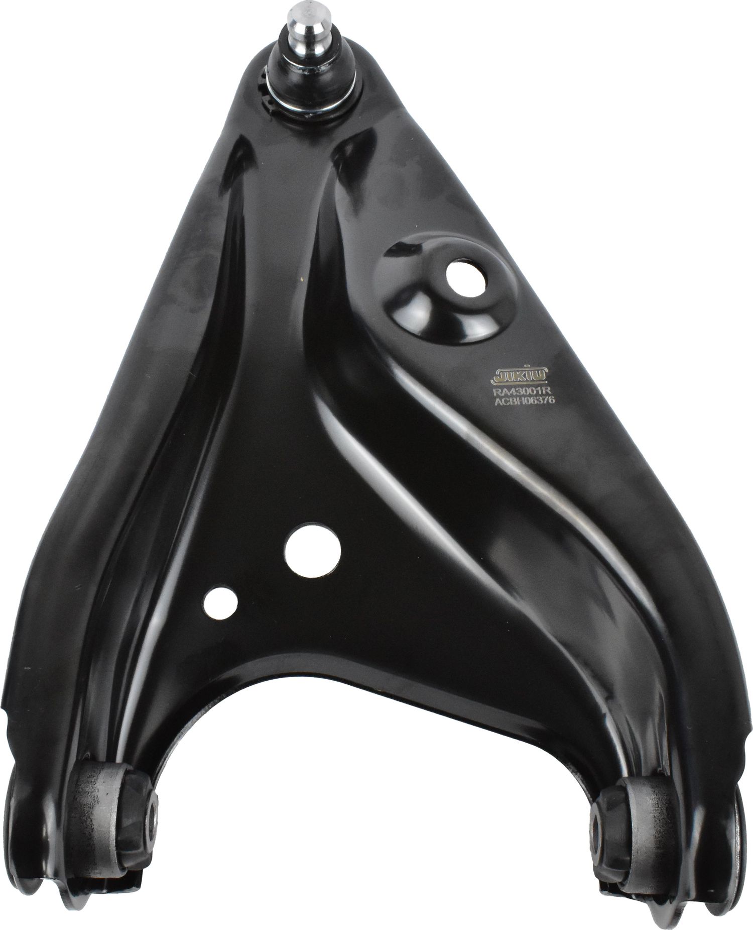 Рычаг RENAULT LOGAN пер.подв.нижн.прав. (Jikiu). Артикул RA43001R