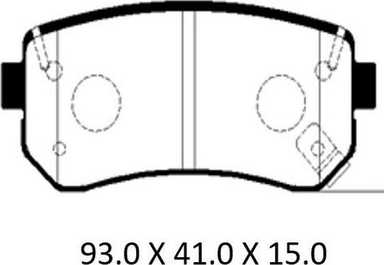 Тормозные колодки Patron. Артикул PBP099KOR