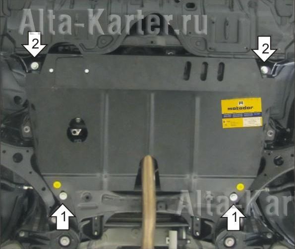 Защита Мотодор для картера, КПП Lexus ES VI 2012-2026. Артикул 02562