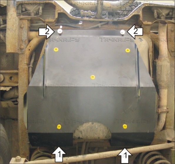 Защита Мотодор для топливного бака Hyundai Galloper 1998-2003. Артикул 00907