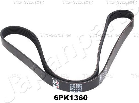 Приводной ремень поликлиновой Japanparts. Артикул DV-6PK1360