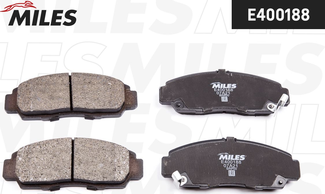 Тормозные колодки Miles (Low-Metallic). Артикул E400188