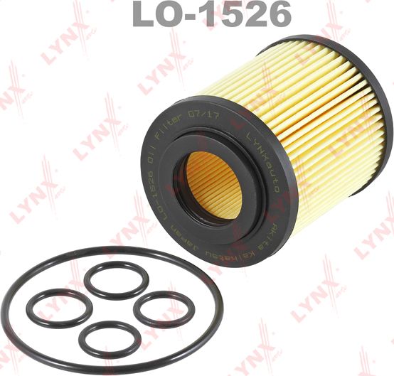 Масляный фильтр LYNXauto для Chevrolet Tracker III (Trax) 2012-2026. Артикул LO-1526
