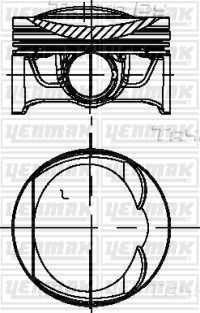 Поршень Yenmak для SEAT Alhambra II 2012-2026. Артикул 39-04295-000