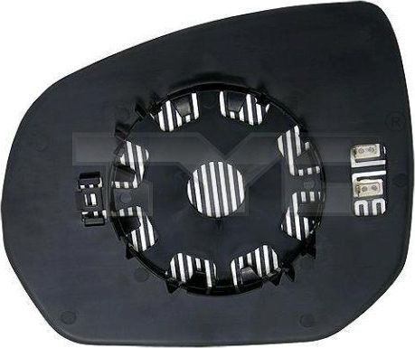 Зеркальное стекло бокового зеркала TYC левое для Peugeot 3008 I 2009-2016. Артикул 305-0124-1