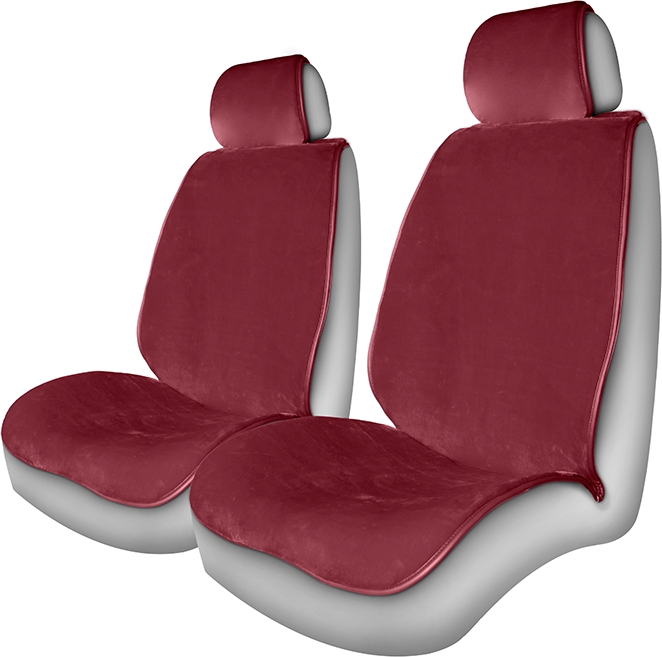 Накидки универсальные CarFashion Alpaca из искусственного меха на передние сидения авто, цвет Фиолетовый. Артикул 21217