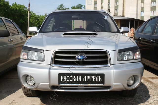 Накладки Русская Артель на передние фары (реснички) для Subaru Forester II 2002-2005. Артикул RESF-014900