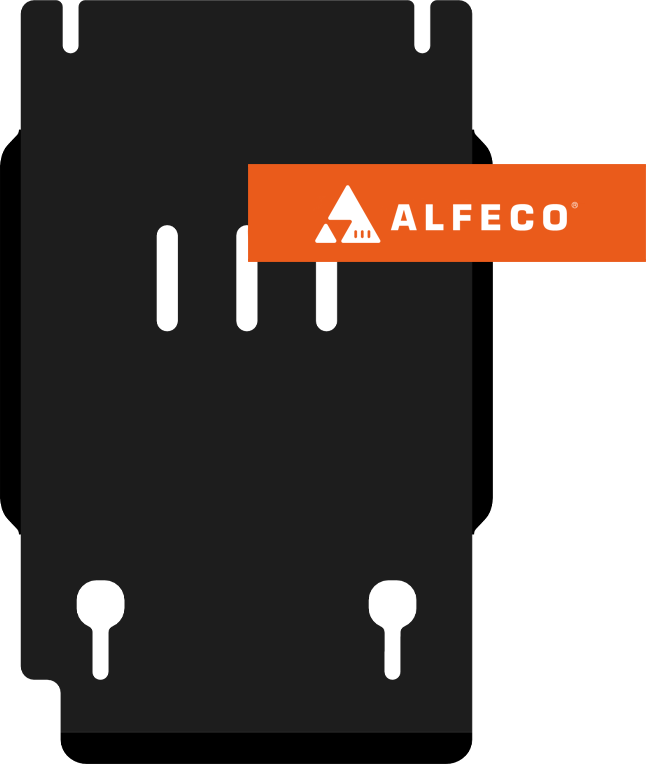 Защита Alfeco для КПП Porsche Cayenne II до рестайлинга 2010-2014. Артикул ALF.50.02