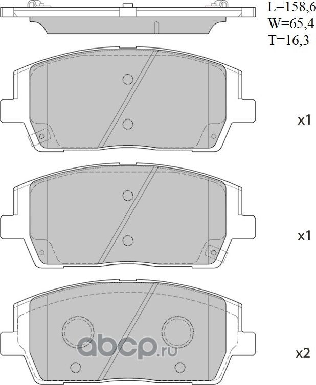 AV004_Колодки тормозные дисковые Avantech (противоскрипная пластина в компл.). Артикул AV004