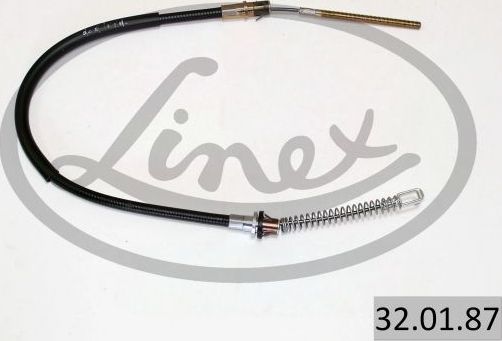 Трос ручника (тросик ручного тормоза) Linex. Артикул 32.01.87