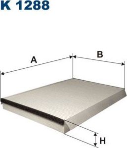 Салонный фильтр Filtron. Артикул K 1288