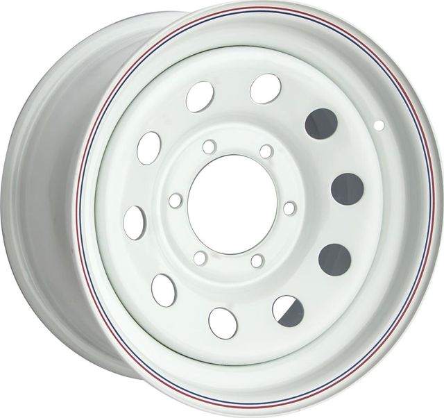 Колёсный диск OFF-ROAD Wheels стальной белый 6x139,7 7xR16 d110 ET+30 для Toyota Sequoia II 2008-2026. Артикул 1670-63910WH+30