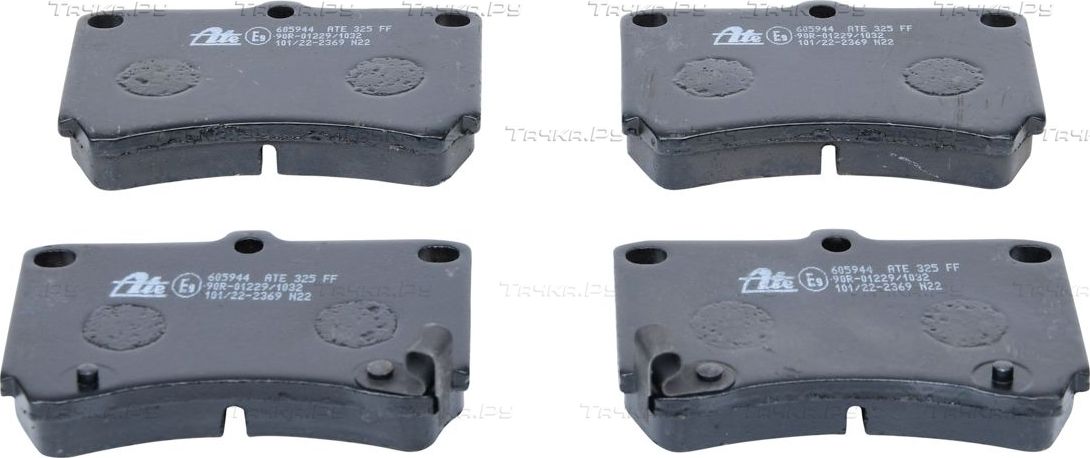 Тормозные колодки ATE передние для Mazda Demio I (DW) 1996-2002. Артикул 13.0460-5944.2