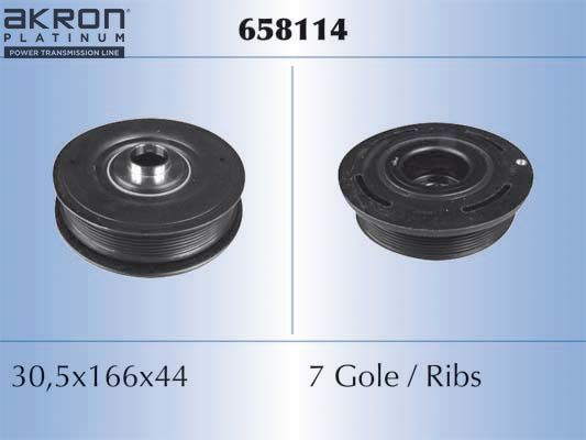 Шкив коленвала Malo для Opel Movano II 2000-2010. Артикул 658114