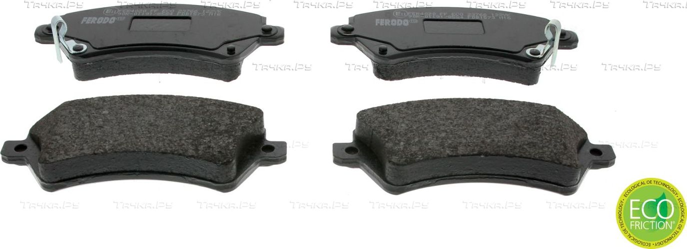 Тормозные колодки Ferodo Premier Eco Friction передние для Toyota Corolla E120, E130 2001-2008. Артикул FDB1573