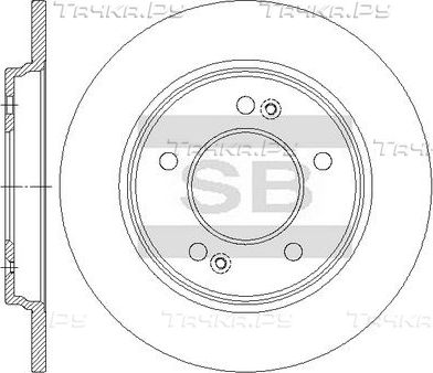 Тормозной диск Sangsin Hi-Q. Артикул SD1173