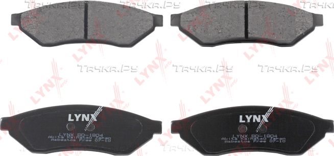 Тормозные колодки LYNXauto задние для Daewoo Magnus 1999-2006. Артикул BD-1804