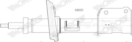 Амортизатор Monroe Original (Gas). Артикул G8695
