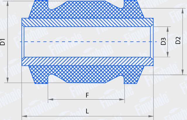 Сайлентблок переднего рычага подвески Finwhale. Артикул SB813