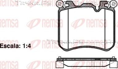 Тормозные колодки Remsa передние для BMW X5 III (F15) 2013-2018. Артикул 1413.00