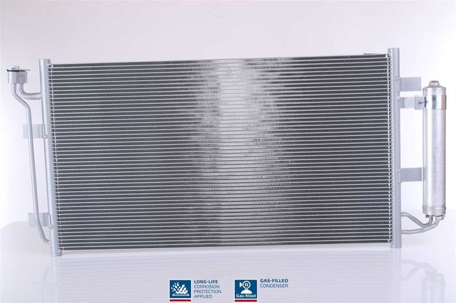 Радиатор кондиционера (конденсатор) Nissens (алюминий) для Nissan Leaf I (ZE0/AZE0) 2010-2017. Артикул 940582