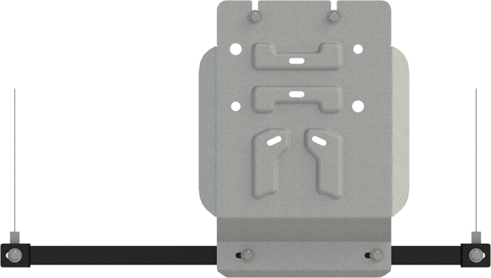 Защита алюминиевая Шериф (6 мм) усиленная для РК Dodge Ram 1500 2021-2026. Артикул 40.6099