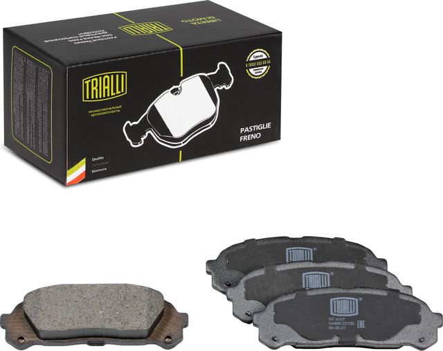 Тормозные колодки Trialli (Low-Metallic) задние для Toyota Cresta V (X100) 1996-2001. Артикул PF 4107