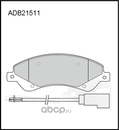 Колодки тормозные дисковые передние Allied Nippon HD ADB21511HD Япония 1/10 комп Allied Nippon. Артикул ADB21511HD