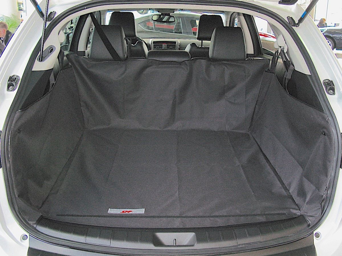 Защитный чехол AUTOSMSTUDIO "Standart" в багажник автомобиля для Mazda CX-9 I 2009-2015, черный. Артикул TP-MZCX9-STD-BL