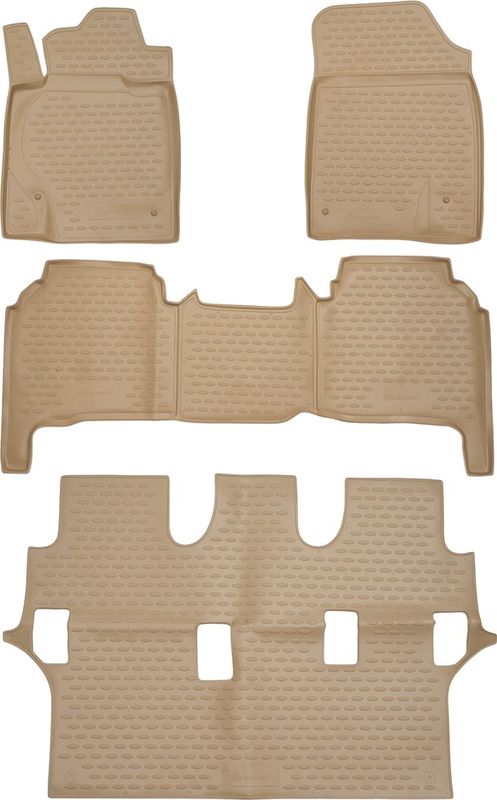 Коврики Element для салона Toyota Land Cruiser 200 2007-2012 БЕЖЕВЫЕ. Артикул NLC.48.17.212k