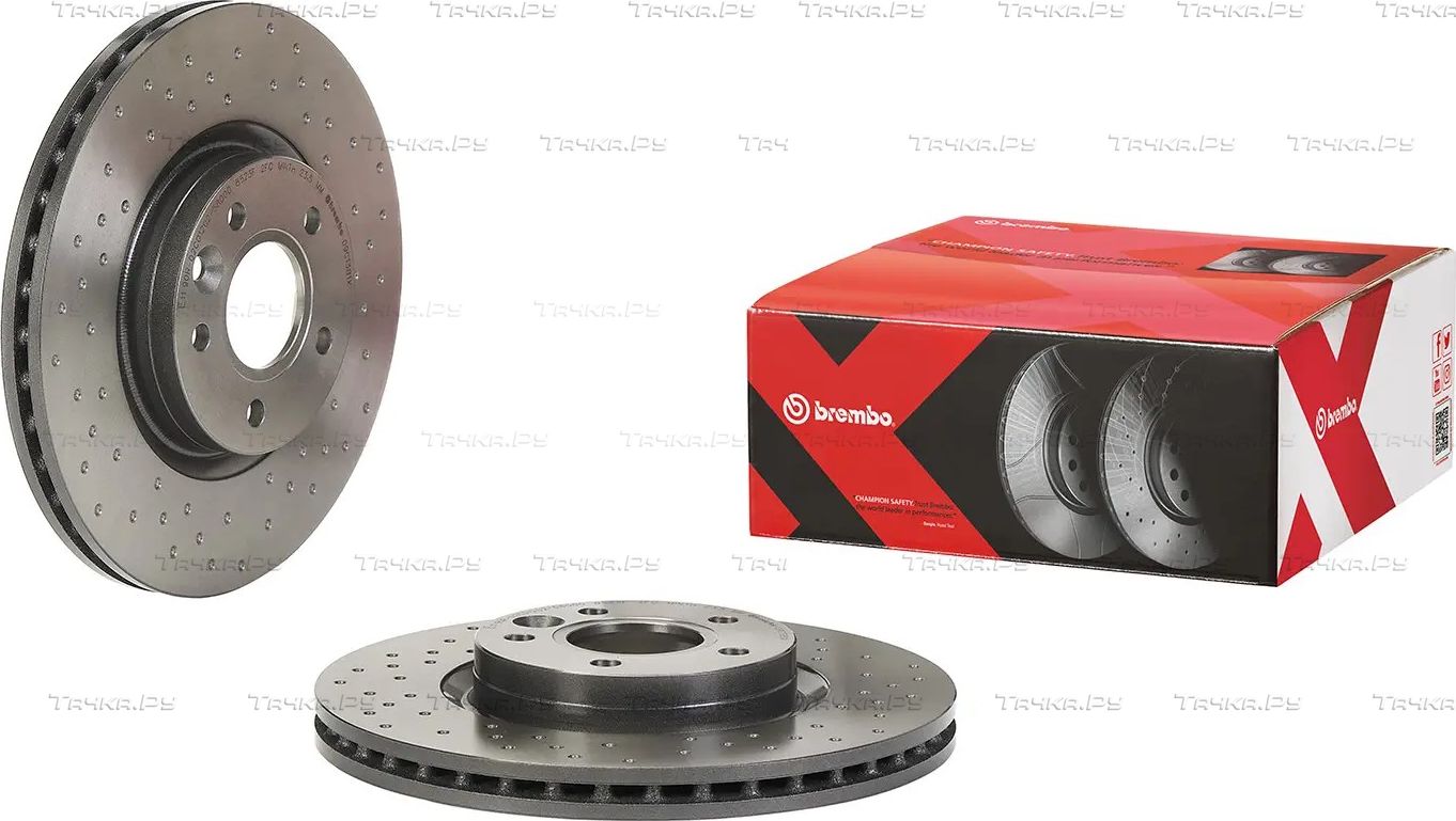 Тормозной диск Brembo XTRA LINE - Xtra передний для Volvo C30 I 2006-2012. Артикул 09.C138.1X