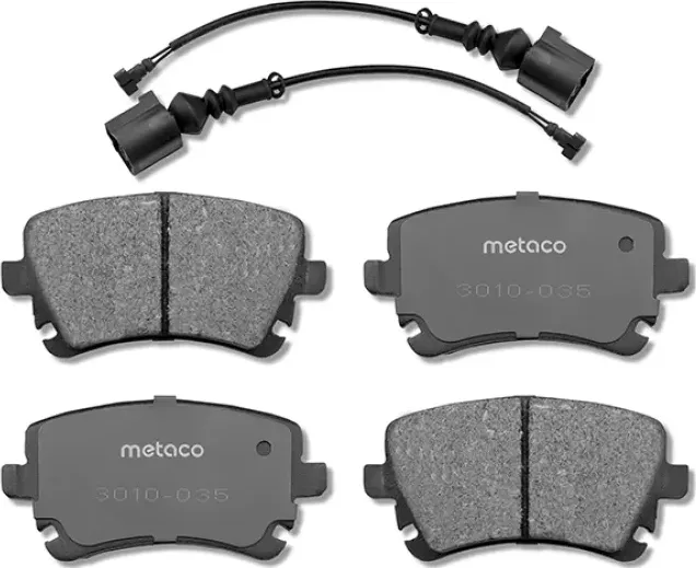 Колодки тормозные AUDI A4/A6/A8 03- задн. (Metaco). Артикул 3010035